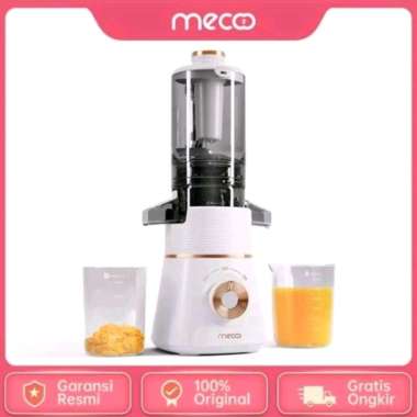 Mecoo Aesthetic Slow Juicer Low Watt BPA Free Titan Baby PUTIH