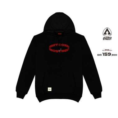 Aerostreet Hoodie Vasco Hitam Sweater Jumper CAAAA M