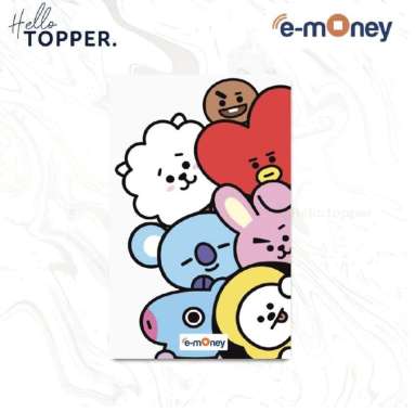 Custom Kartu E-money Mandiri BTS Lucu Kartu E-Toll Emoney