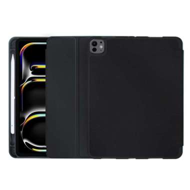 Coteci Liquid Silicone Casing IPAD PRO M4 2024 11 inch 13 inch Case Flip Cover Pro 5 11" M4 Hitam