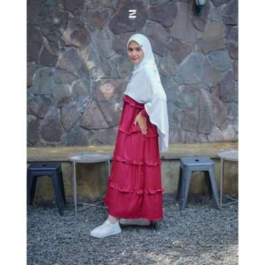 [ Diskon ] Gamis Arumi By Ziyah.id | Gamis Kekinian Maroon