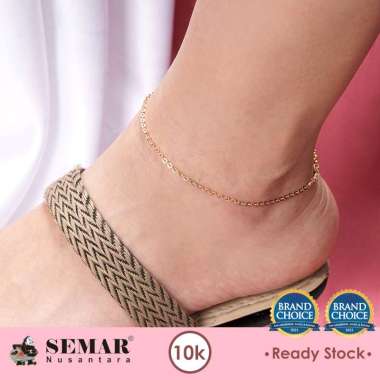 Gelang Emas Kaki Rolona Gold 10K Semar Nusantara