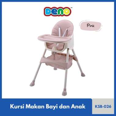 [BISA INSTANT✓] DENO KISUBO Baby Highchair High Chair Kursi Tinggi Makan Bayi 2 in 1 HC-026-PINK