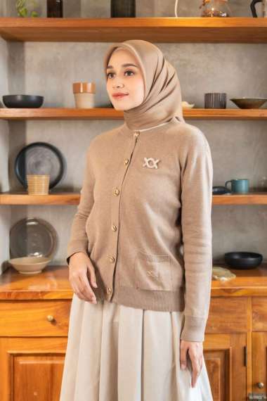 Klamby - Elena Knit Cardigan Woodsmoke L