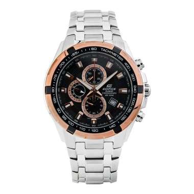 Jam Tangan Pria Casio Edifice EF-539D-1A5VDF Chronograph Black-Gold Dial Stainless Steel Band