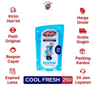 Promo Harga Lifebuoy Body Wash Cool Fresh 250 ml - Blibli