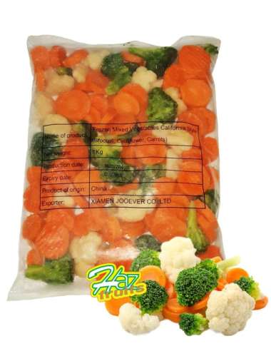 Frozen Mixed Broccoli 1 Kg | Mix ( Brokoli,Kembang Kol,Wortel )