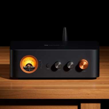 Fosi Audio Amplifier 2.1 Channel DAC Bluetooth VU Meter High Power Hitam