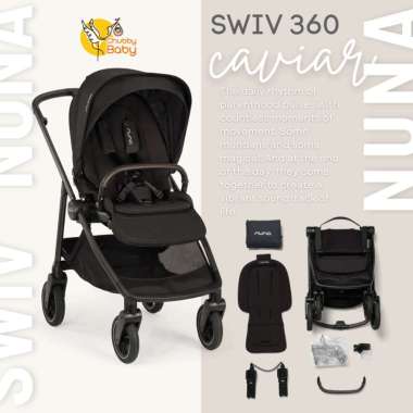 Nuna Swiv Stroller All-Wheel 360° rotation | Kereta Dorong Bayi
