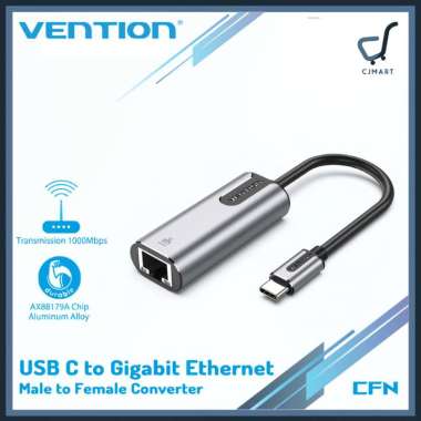 VENTION USB C to Gigabit Ethernet LAN Adapter Aluminum Alloy