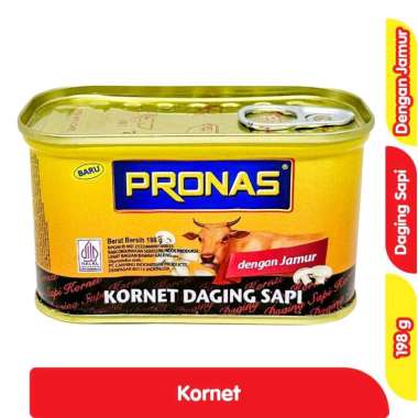 Pronas Kornet Daging Sapi Dengan Kaleng 198g/Pronas Corned Beef