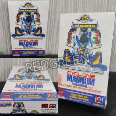 mainan ank tamiya cyclone magnum memorial 25th anniversary 4wd transparent body BIRU