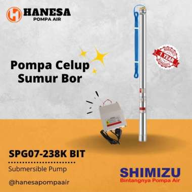 Shimizu SPG07-238K BIT (1/2 HP + W/ CABLE 30m) Pompa Celup Sumur Bor
