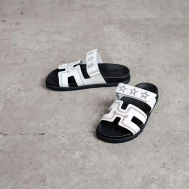 Sandal HERMES CHYPRE BROIDE STAR WHITE LIMITED SANDAL 100% ORIGINAL 37.5