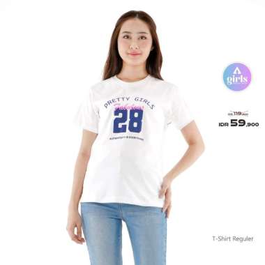 Aerostreet T Shirt Pretty Girls White Woman Kaos T-shirt 1B000 XL