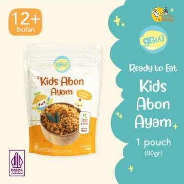 Grouu - Abon Ayam & Sapi (cocok untuk 12+ Bulan) - Snack Anak, No MSG AYAM