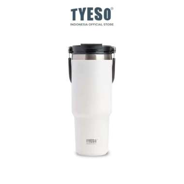 Tyeso Tumbler Minum 900ml TS-8828 Stainless Vacuum Insulated Portable Thermos Putih