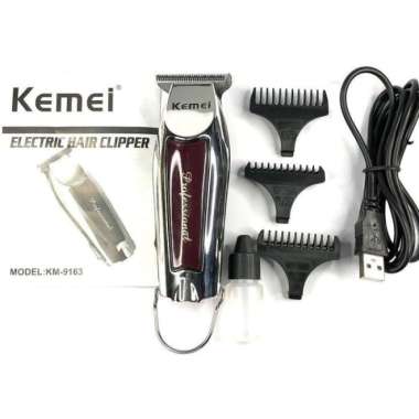 KEMEI KM-9163 ALAT MESIN CUKUR WIRELESS RAMBUT JENGGOT KUMIS
