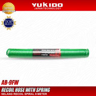 Yukido Selang Kompresor Spiral 9 Meter / Recoil Hose With Spring 9 Meter AB8-9FW