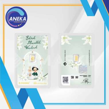 LOGAM MULIA MICRO GOLD EMASKU 0.1GRAM WEDDING SAMAWA SERIES
