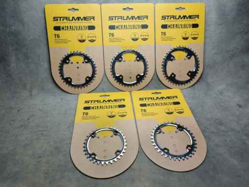 GIR CHAINRING STRUMMER BCD-104 ROUND 32T 34T 36T 38T 40T BLACK 36T