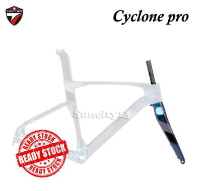 READY STOCK Fork Sepeda Twitter Cyclone Pro Carbon Fiber 700c
