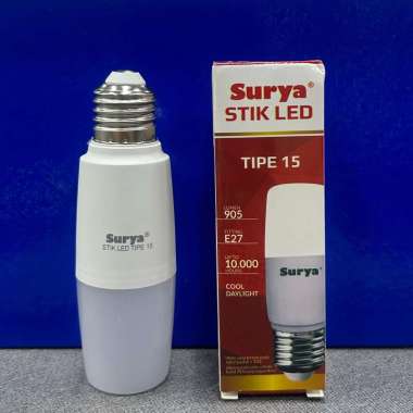 Surya Stik LED Lampu Bohlam LED Bulb 6 / 9 / 12 / 15 Watt Cahaya Putih 12w