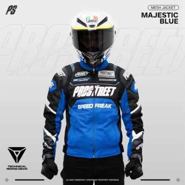 Jaket Mesh Prostreet Majestic Blue PROTECTOR S
