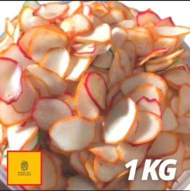 KERUPUK BAWANG 1KG WARNA WARNI KRUPUK BIBIR MINI WARNA