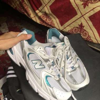 new balance 530 silver white green