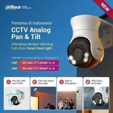 CAMERA CCTV DAHUA 2MP PTZ HAC-PT1200AP-IL-A KAMERA CCTV AUDIO BERWARNA