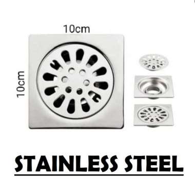 Penutup Saluran Air Kamar Mandi - Floor Drain Trap Anti Bau Got Stainless Steel