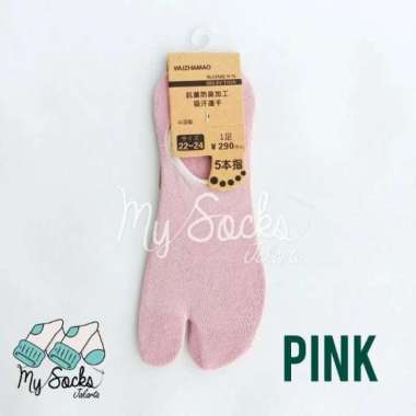 kaos kaki jempol pendek wanita hidden socks invisible pink Semua Ukuran