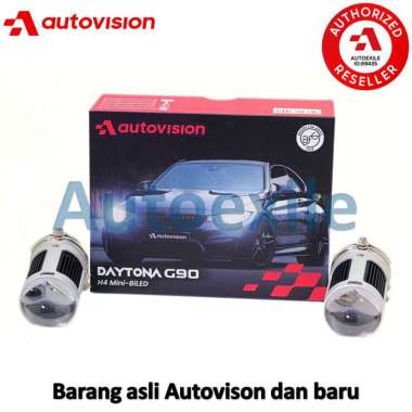 Autovision Mini BiLED Daytona G90 H4 Putih 6000K Lensa Double Laser Prism Projector Projie LED Origi