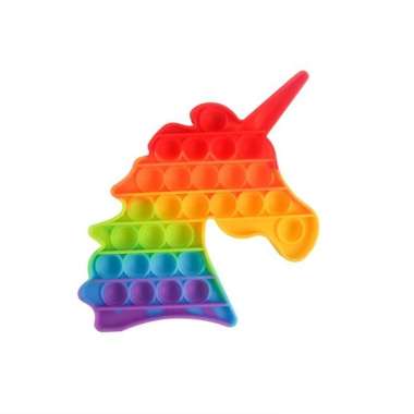 Pop It Besar Rainbow Segiempat Jumbo Popit Mainan Edukasi Anak Unicorn