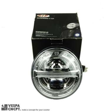HEADLAMP DAYMAKER LED SIP SCOOTER MODERN VESPA GTS GTL GTV CHROME