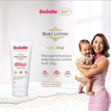 Doodle Baby Face & Body Lotion | Lotion Melembapkan Kulit 60gr
