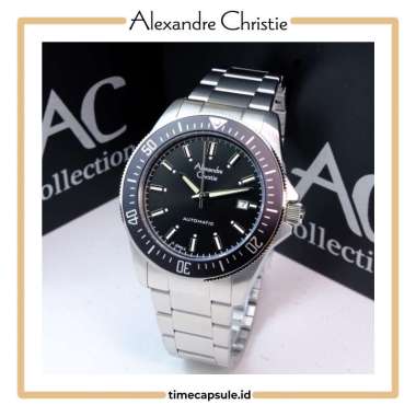 Jam Tangan Pria ALEXANDRE CHRISTIE Original AC 6676 MA Garansi Resmi 1 Tahun SILVER BLACK