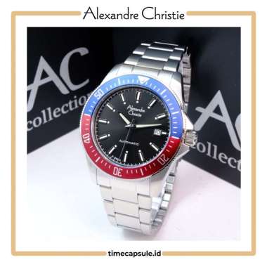 Jam Tangan Pria ALEXANDRE CHRISTIE Original AC 6676 MA Garansi Resmi 1 Tahun SILVER PEPSI