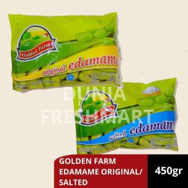 GOLDEN FARM EDAMAME ORIGINAL/SALTED 450GR KACANG EDAMAME KULIT salted