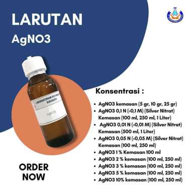 AgNO3 0,1N (0,1M) (Silver Nitrat) 1 liter