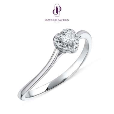 Diamond Pavilion Cincin Emas Batu Berlian Isyara Ring
