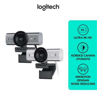 WEBCAM LOGITECH MX BRIO STREAMING UHD 4K 1080P 60FPS NOISE CANCELLING Pale Grey