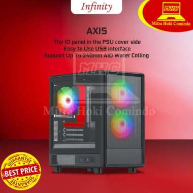 CASING PC / CASING KOMPUTER INFINITY AXIS 3 FAN RGB PC CASE