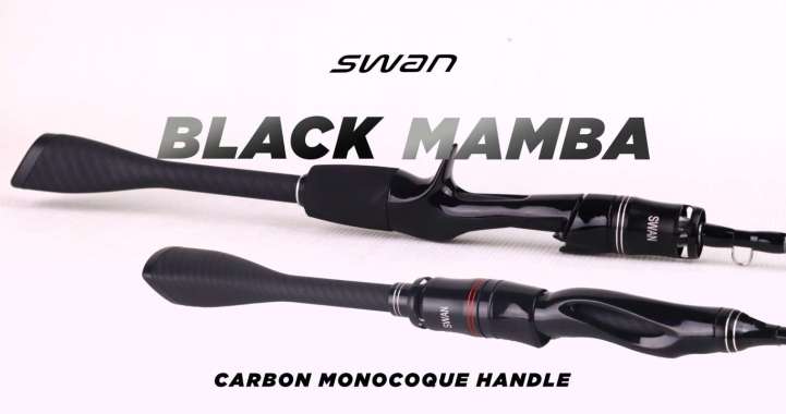 Joran Baitcasting Swan Black Mamba 198 dan 210 UL | Joran BC Carbon Solid 210