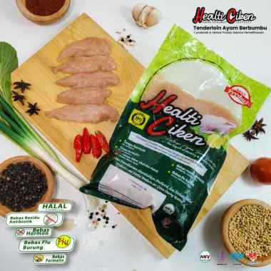 Healti Ciken | Tenderloin Berbumbu NR | 0,9-1 kg | Ayam + Probiotik & Ayam + Herbal Produk