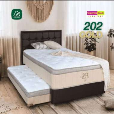 Airland Springbed 2in1 twin sorong plush top LATEX 202 Gold foam enchasment divan & full set FULLSET