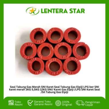Seal Tabung Gas Merah SNI Karet Seal Tabung Gas Elpiji LPG ber SNI karet merah 3KG 5,5KG 12KG SNI