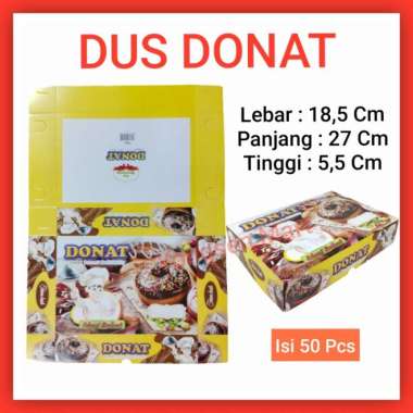 Box Dus Donat isi 6 uk. 27 x 18,5 × 5,5 Cm