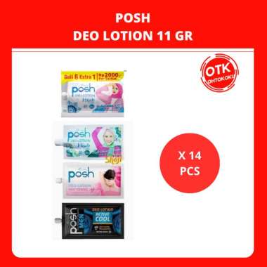 POSH DEO LOTION DEODORANT SACHET 11 GR - 1 RENCENG men active